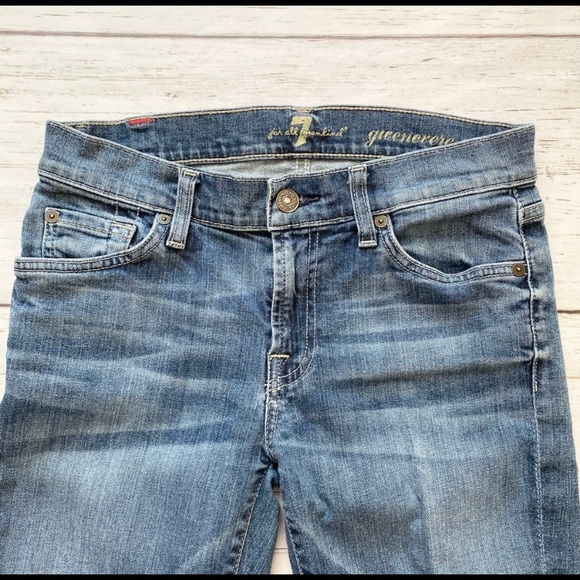 7 For All Mankind Gwenevere Ripped Skinny Jeans - Picture 2 of 4